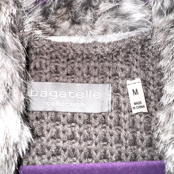 Bagatelle Real Rabbit Fur & Wool Vest - Picture 4 of 5